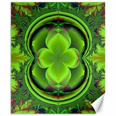 Green Clover Canvas 8  X 10 