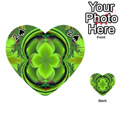 Green Clover Playing Cards 54 (heart) 