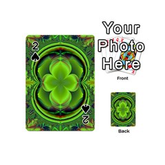 Green Clover Playing Cards 54 (mini)  by Delasel