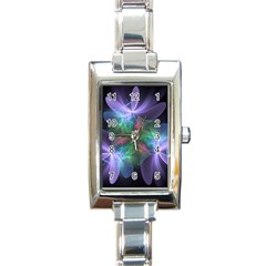 Ethereal Flowers Rectangle Italian Charm Watches