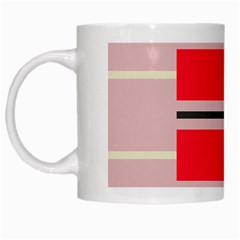 Rectangles In Retro Colors  White Mug by LalyLauraFLM
