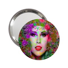 Flowers In Your Hair 2 25  Handbag Mirrors by icarusismartdesigns