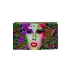 Flowers In Your Hair Cosmetic Bag (small)  by icarusismartdesigns