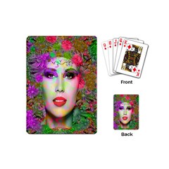 Flowers In Your Hair Playing Cards (mini)  by icarusismartdesigns