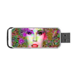 Flowers In Your Hair Portable Usb Flash (one Side) by icarusismartdesigns