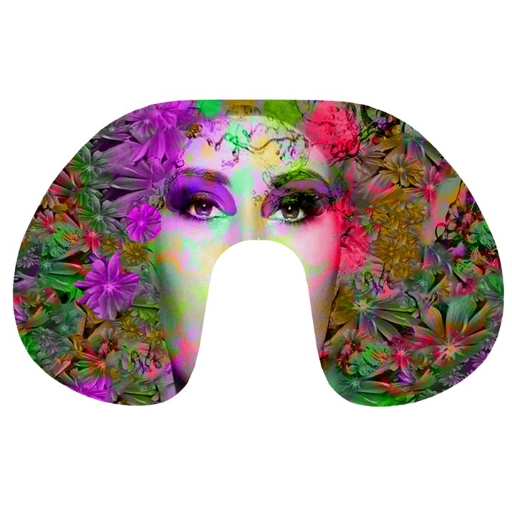 Flowers In Your Hair Travel Neck Pillows