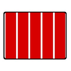 White and Red Stripes Fleece Blanket (Small)