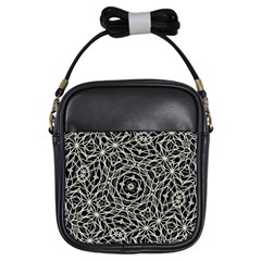 Polygons Pattern Print Girls Sling Bags by dflcprints