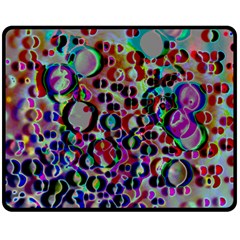 A Dream Of Bubbles 2 Double Sided Fleece Blanket (medium) 