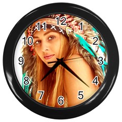 Indian 27 Wall Clocks (black) by indianwarrior