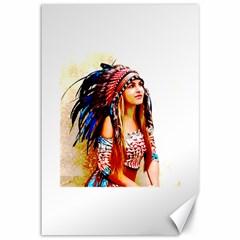 Indian 22 Canvas 12  X 18   by indianwarrior