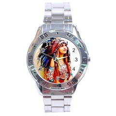 Indian 22 Stainless Steel Analogue Watch by indianwarrior