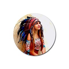 Indian 21 Rubber Round Coaster (4 Pack)  by indianwarrior