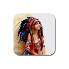 Indian 21 Rubber Coaster (square)  by indianwarrior