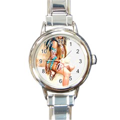 Indian 17 Round Italian Charm Watch by indianwarrior