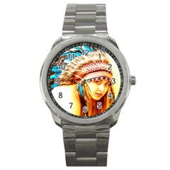 Indian 12 Sport Metal Watch