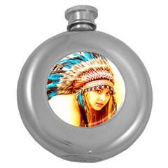 Indian 12 Round Hip Flask (5 oz)