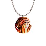 Indian 3 Button Necklaces Front