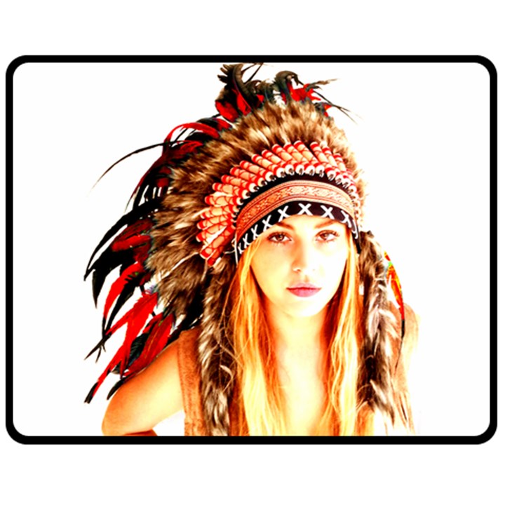 Indian 3 Fleece Blanket (Medium) 