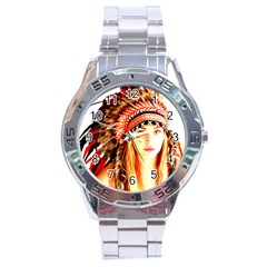 Indian 3 Stainless Steel Analogue Watch by indianwarrior