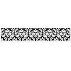 White On Black Damask Flano Scarf (large) by Zandiepants