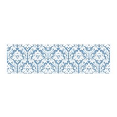 White On Light Blue Damask Satin Scarf (oblong) by Zandiepants