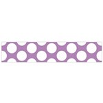 Lilac Polkadot Flano Scarf (Small) Front