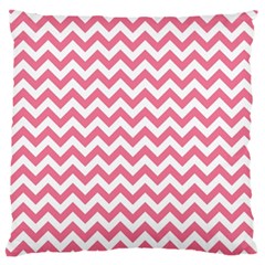 Pink And White Zigzag Standard Flano Cushion Case (two Sides) by Zandiepants