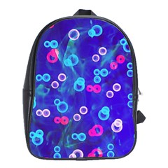 Bubbles On An Abstract Background School Bag (xl)