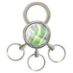 Green and Purple Fog 3-Ring Key Chains