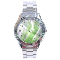 Green and Purple Fog Stainless Steel Analogue Watch