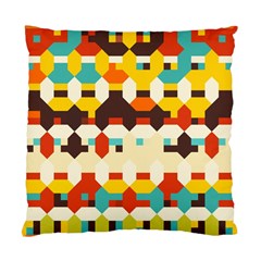 Shapes In Retro Colors 	standard Cushion Case (two Sides) by LalyLauraFLM