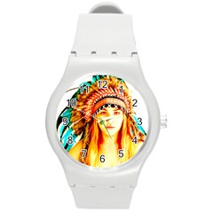 Indian 29 Round Plastic Sport Watch (m) by indianwarrior