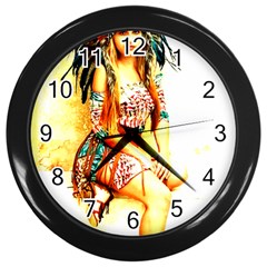 Indian 16 Wall Clocks (black) by indianwarrior
