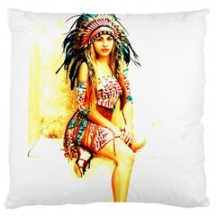 Indian 16 Standard Flano Cushion Case (one Side) by indianwarrior