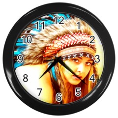 Indian 12 Wall Clocks (black) by indianwarrior