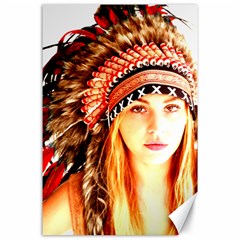 Indian 3 Canvas 24  X 36  by indianwarrior