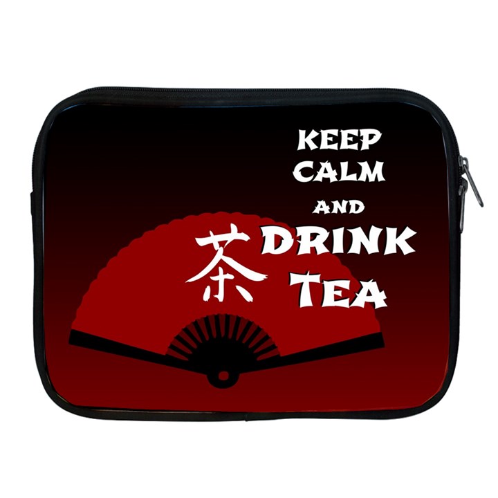 Keep Calm And Drink Tea - dark asia edition Apple iPad 2/3/4 Zipper Cases