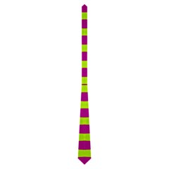 Bright Green Pink Geometric Neckties (two Side) 