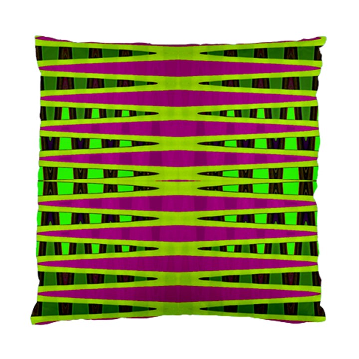 Bright Green Pink Geometric Standard Cushion Case (One Side)