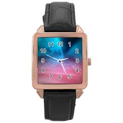 Aura By Bighop Collection Rose Gold Leather Watch  by bighop