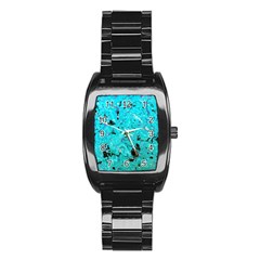 Aquamarine Collection Stainless Steel Barrel Watch by bighop