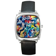 Colors Of The World Bighop Collection By Jandi Square Metal Watch by bighop