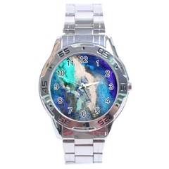 Violet Art Stainless Steel Analogue Watch by 20JA