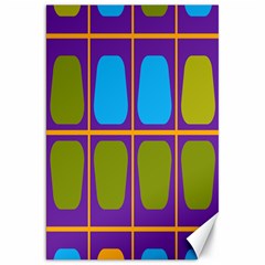 Shapes In Squares Pattern 			canvas 20  X 30  by LalyLauraFLM