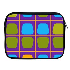 Shapes In Squares Pattern 			apple Ipad 2/3/4 Zipper Case