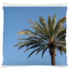 Tropical Palm Tree  Large Flano Cushion Case (two Sides) by BrightVibesDesign