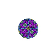 Collage Ornate Geometric Pattern 1  Mini Buttons by dflcprints