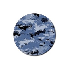 Abstract #3 Rubber Round Coaster (4 Pack)  by Uniqued