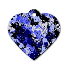 Abstract #7 Dog Tag Heart (one Side) by Uniqued